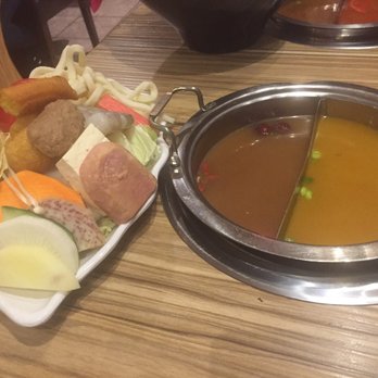 Centre Street Japanese Hotpot - Small order with two broth (plus 1 meat) - Hot Pot Near Me - Calgary, Alberta