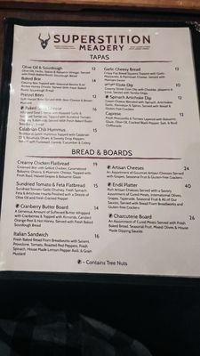 Menu photo 8 Superstition Meadery Prescott, AZ