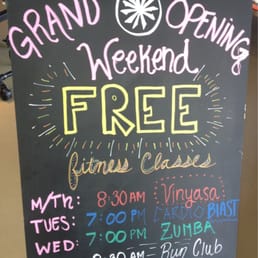 Free classes in the store
