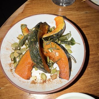 Terra - Zucca arrosto (roasted gumbo, just squash, cinnamon, pumpkin seeds, sage)- vegan - Italian Near Me - Santa Clara, California