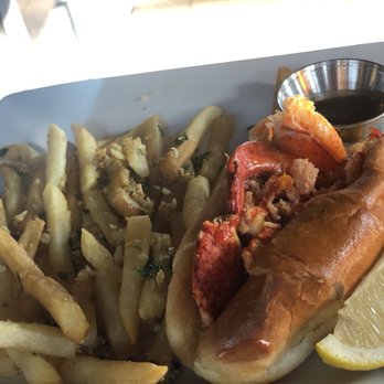 Pier 402 - Lobster roll- good meat need more butter - Seafood Near Me - San Jose, California Pier 402 - Lobster roll- good meat need more butter - Seafood Near Me - San Jose, California