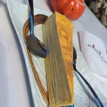 Juicy Dumplings - Mango crepe cake. So light, fresh, delightful - Chinese Near Me - Euless, Texas Juicy Dumplings - Mango crepe cake. So light, fresh, delightful - Chinese Near Me - Euless, Texas