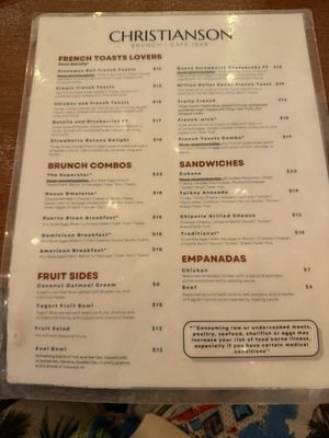 Menu photo 1 Christianson San Juan, PR Menu photo 1 Christianson San Juan, PR