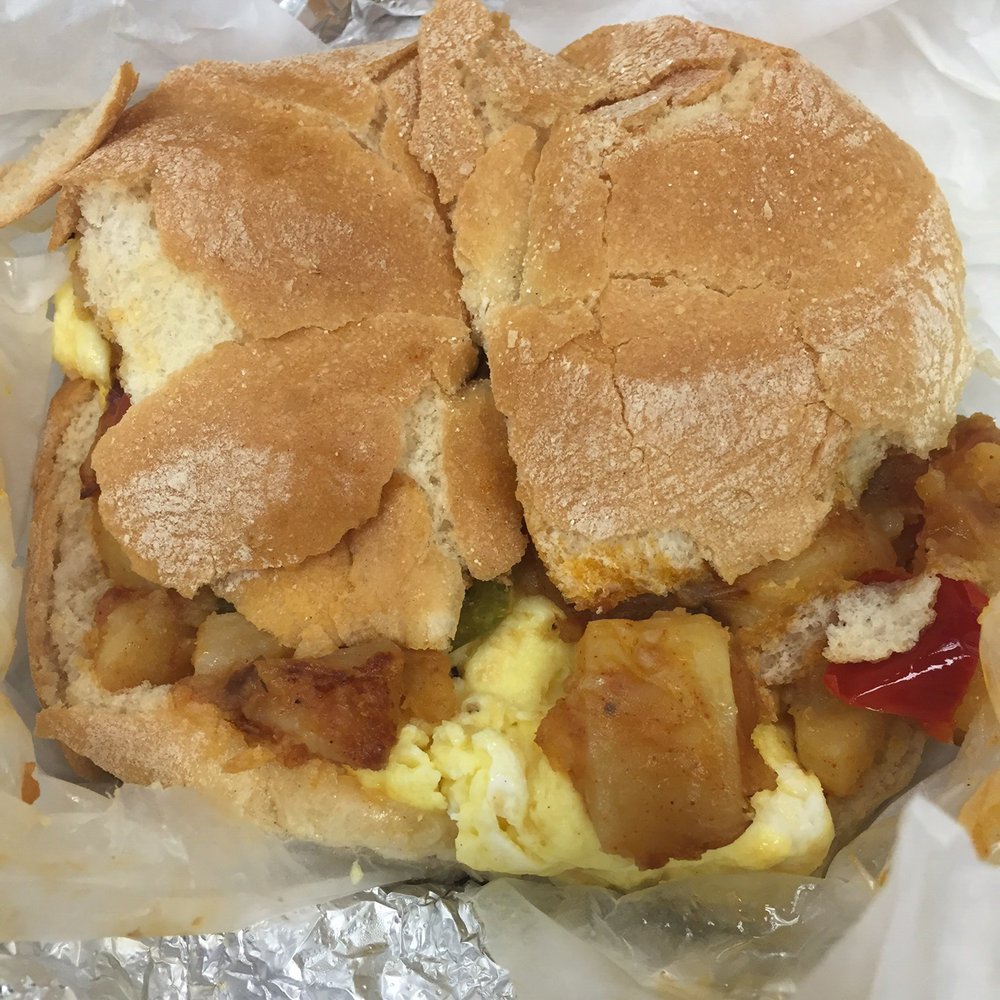 Queen Pizza - Potato egg sandwich - Pizza Near Me - Newark, New Jersey