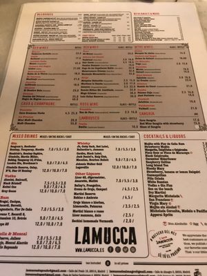 Menu photo 2 Lamucca de Almagro Madrid, M Menu photo 2 Lamucca de Almagro Madrid, M