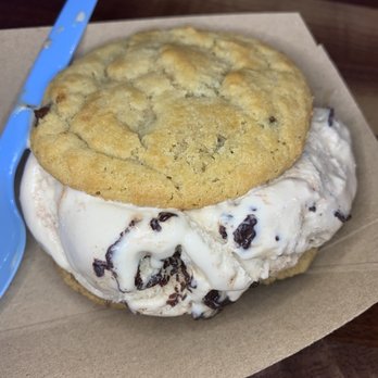 The Baked Bear - Salted Caramel Fudge Ice Cream with 1 regular chocolate chip cookie and 1 vegan chocolate chip cookie - Ice Cream & Frozen Yogurt Near Me - Long Branch, New Jersey The Baked Bear - Salted Caramel Fudge Ice Cream with 1 regular chocolate chip cookie and 1 vegan chocolate chip cookie - Ice Cream & Frozen Yogurt Near Me - Long Branch, New Jersey