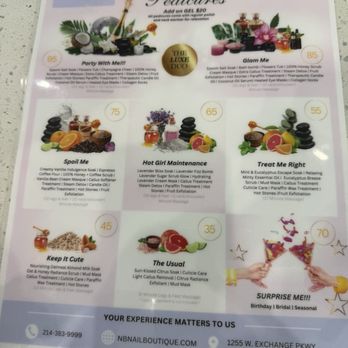 Nail Boutique - New pedicures with cute names  they give teacher discounts too - Nail Salons Near Me - Allen, Texas