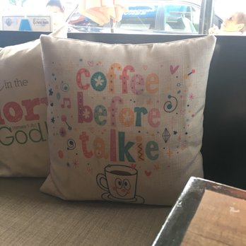 Cafe De Olla - Cute pillow at out table! - American Near Me - Burbank, California