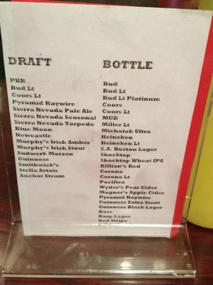 Menu photo 8 O'Mally's Irish Pub Sacramento, CA