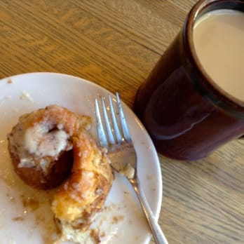 Everybody's Coffee - What's left of my cinnamon roll - Coffee & Tea Near Me - Chicago, Illinois