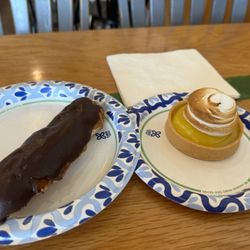 Ernie's The French Bakery - Eclair and Lemon Tart