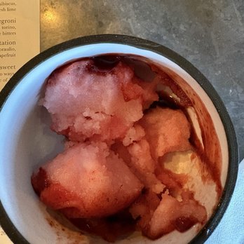 Rustic Canyon - Watermelon sorbet - Wine Bars Near Me - Santa Monica, California