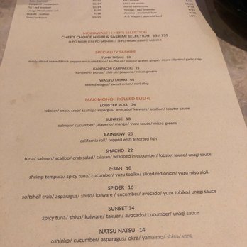 Ozumo - Dinner Menu - Izakaya Near Me - San Jose, California