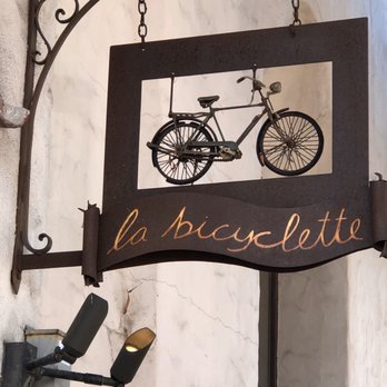 La Bicyclette - Name and street sign - French Near Me - Carmel, California