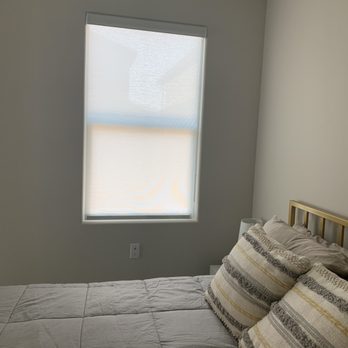 Drill n Hang - Light filtering shade in bedroom. - Shutters Near Me - North Las Vegas, Nevada Drill n Hang - Light filtering shade in bedroom. - Shutters Near Me - North Las Vegas, Nevada