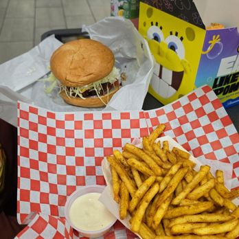 Katsu Burger - Katsu Krabby Patty and Curry Fries - Japanese Near Me - Lacey, Washington Katsu Burger - Katsu Krabby Patty and Curry Fries - Japanese Near Me - Lacey, Washington