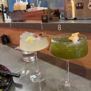 Sushi Table - Shochu Cocktail and Matcha Cocktail - Japanese Near Me - San Luis Obispo, California Sushi Table - Shochu Cocktail and Matcha Cocktail - Japanese Near Me - San Luis Obispo, California
