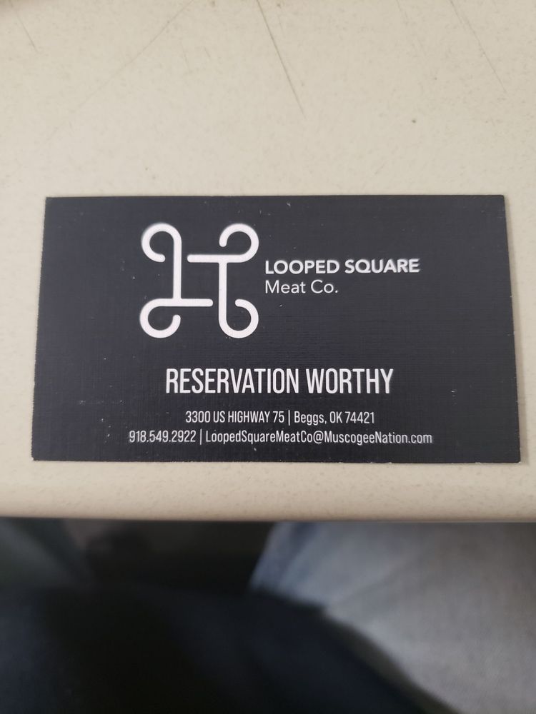 Looped Square Meat Logo