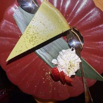 Mensho - Matcha cheesecake - Noodles Near Me - Houston, Texas Mensho - Matcha cheesecake - Noodles Near Me - Houston, Texas