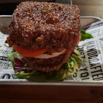 The Tank Brewing - Queso frito burger (too much for one) - Breweries Near Me - Miami, Florida The Tank Brewing - Queso frito burger (too much for one) - Breweries Near Me - Miami, Florida