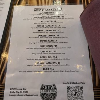 Brews Brothers Studio City - Brewpubs Near Me - Studio City, California