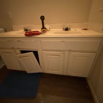 Handy Alex - The client turned to us and asked to remove the old washbasin with faucets, lockers and install everything new. - Handyman Near Me Handy Alex - The client turned to us and asked to remove the old washbasin with faucets, lockers and install everything new. - Handyman Near Me