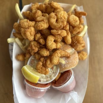 Dunton's Doghouse - Fried shrimp basket - Hot Dogs Near Me - Boothbay Harbor, Maine