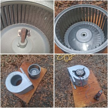 Air Today Heating & Cooling - Before & After Blower Wheel Cleaning for Better Airflow - Heating & Air Conditioning/HVAC Near Me - Greenville, South Carolina Air Today Heating & Cooling - Before & After Blower Wheel Cleaning for Better Airflow - Heating & Air Conditioning/HVAC Near Me - Greenville, South Carolina