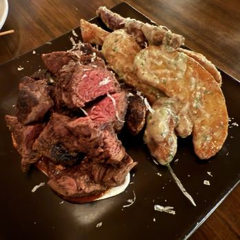 Sego Restaurant - AZ beef filet with potato wedges. - New American Near Me - Kanab, Utah