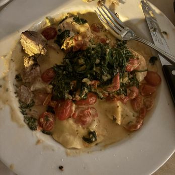 Pennell's Restaurant - My Lobster ravioli, spinach, lobster pieces with huge shrimp. Amazing! - Italian Near Me - Saratoga Springs, New York Pennell's Restaurant - My Lobster ravioli, spinach, lobster pieces with huge shrimp. Amazing! - Italian Near Me - Saratoga Springs, New York