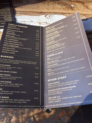 Menu photo 4 Bootleggers Belfast, BFS