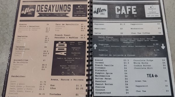 Menu photo 4 El After Lounge Caguas, PR
