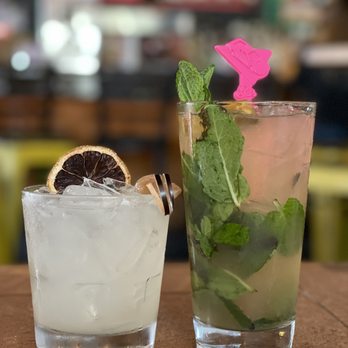 Chela's Miami - Ginger Margarita and a mojito - Mexican Near Me - Miami Lakes, Florida