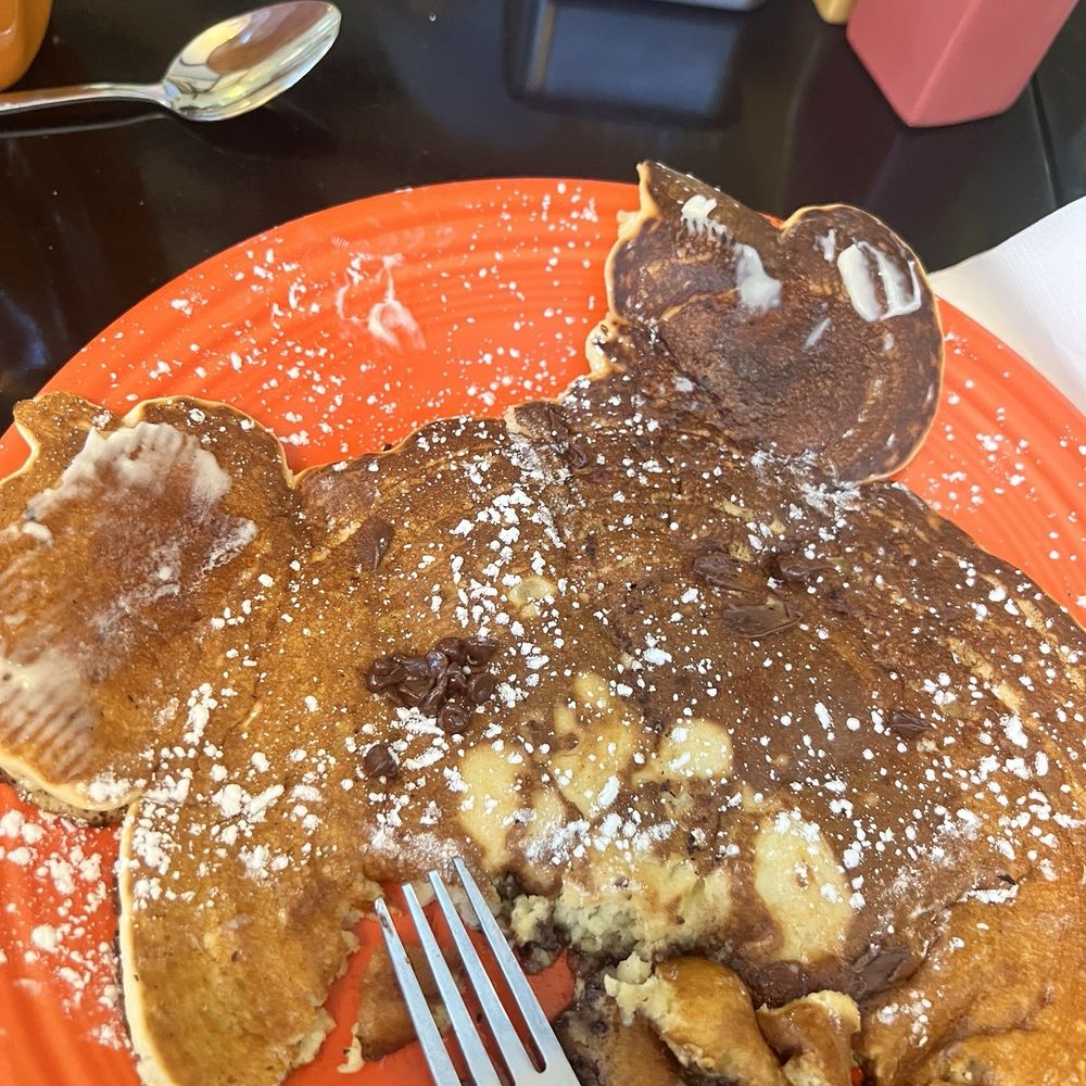 Ricks Blue Jay Cafe - Child's pancake overcooked on one side and burnt underneath - Italian Near Me - York, Maine Ricks Blue Jay Cafe - Child's pancake overcooked on one side and burnt underneath - Italian Near Me - York, Maine