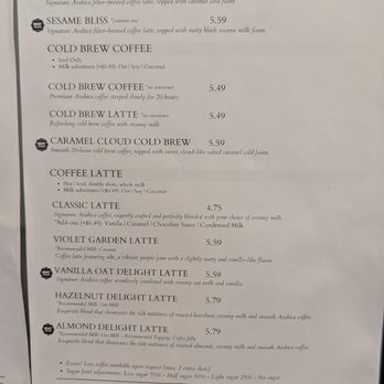 Ryo Coffee & Tea - The menu has options, but not so many that it becomes hard to select a drink - Coffee & Tea Near Me - Fullerton, California
