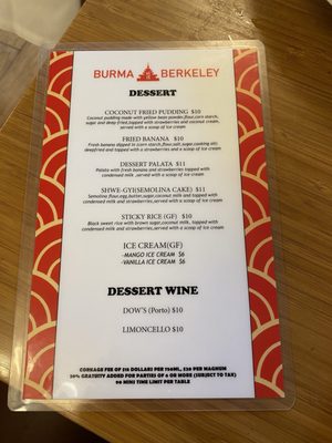 Menu photo 7 Burma Berkeley Berkeley, CA