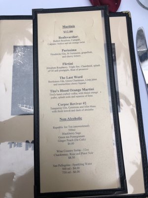Menu photo 8 The Mountain House Woodside, CA Menu photo 8 The Mountain House Woodside, CA