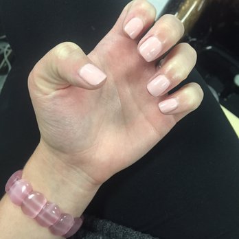 D N Nails & Spa - Natural, pale pink gel manicure - Nail Salons Near Me - Clovis, California