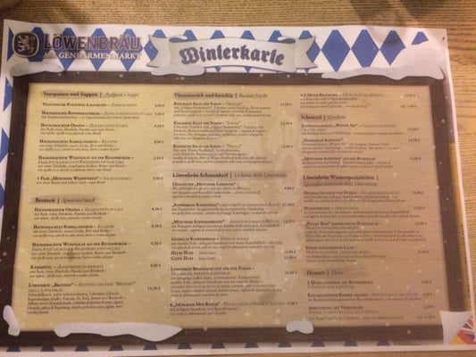 Menu photo 4 Löwenbräu am Gendarmenmarkt Berlin, BE Menu photo 4 Löwenbräu am Gendarmenmarkt Berlin, BE