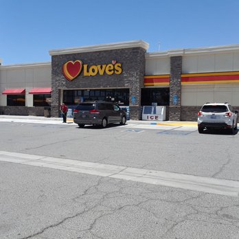 Love's Travel Stop - two cars parked in front of the store - Gas Stations Near Me - Barstow, California