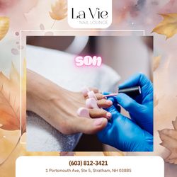 La Vie Nail Lounge - Because autumn is for comfort and beauty  Come enjoy a pedicure today!