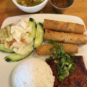 Pho Ca Dao & Grill - My PCD Broken Rice - Pork & Egg Rolls ($17) - Vietnamese Near Me - San Diego, California Pho Ca Dao & Grill - My PCD Broken Rice - Pork & Egg Rolls ($17) - Vietnamese Near Me - San Diego, California