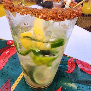 El Charro Cafe - The best marg on the menu- Horny Cucumber! - Tacos Near Me - Tucson, Arizona