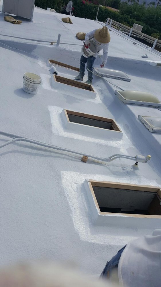 Slide of Foam Bond-A Quality Roofing