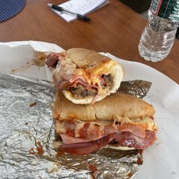 Eggplant add hot capicola and ham Eggplant add hot capicola and ham