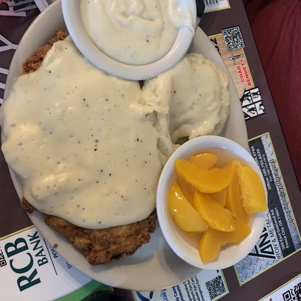 JW Cobbs - Chicken fried chicken was huge but had way too much breading. - New American Near Me - Ponca City, Oklahoma JW Cobbs - Chicken fried chicken was huge but had way too much breading. - New American Near Me - Ponca City, Oklahoma