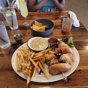 1836 Texas Kitchen - Chicken sandwich with French fries - Bars Near Me - Tyler, Texas 1836 Texas Kitchen - Chicken sandwich with French fries - Bars Near Me - Tyler, Texas