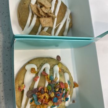 Dirty Dough Cookies - Cinnamon Toast Crunch & Fruity Pebbles - Desserts Near Me - Houston, Texas Dirty Dough Cookies - Cinnamon Toast Crunch & Fruity Pebbles - Desserts Near Me - Houston, Texas