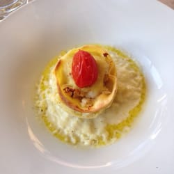 Caffe Godot - Lasagna, baccalà e crema di porri