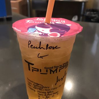 Tpumps - Upland - Peach Rose Green Tea - Bubble Tea Near Me - Upland, California Tpumps - Upland - Peach Rose Green Tea - Bubble Tea Near Me - Upland, California
